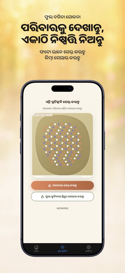 FlowerBedPlan: ଚାରାର ସଂଖ୍ୟା 9
