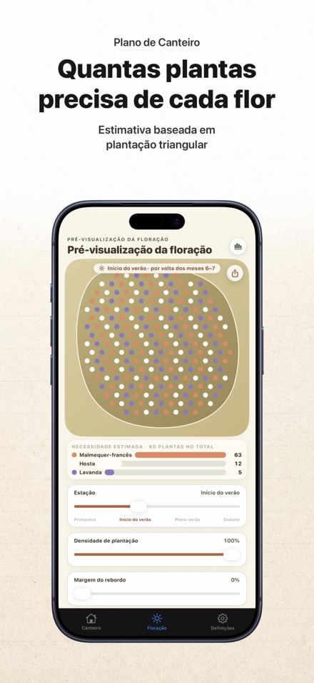 FlowerBedPlan: Nº de plantas 8