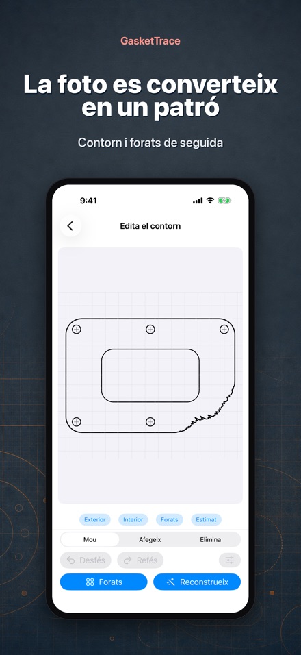 GasketTrace: patró de junta