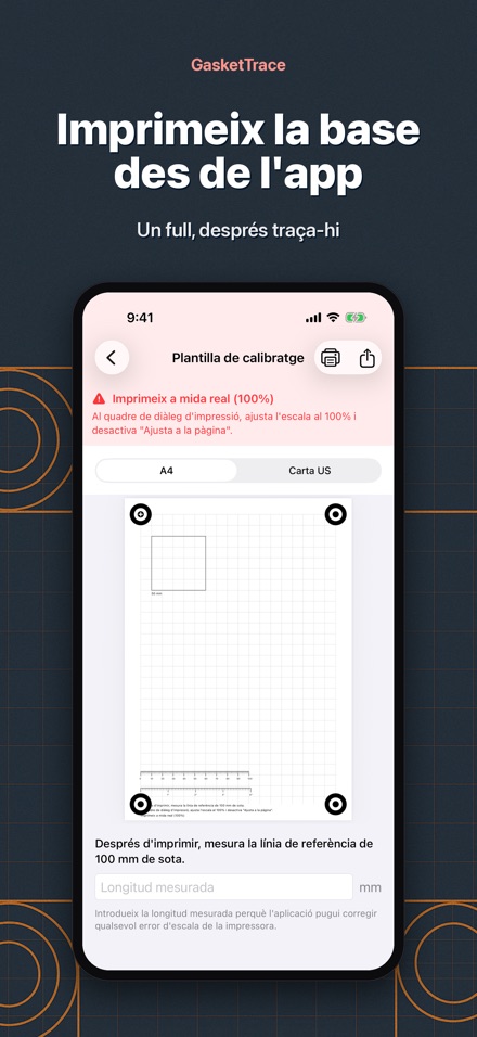 GasketTrace: patró de junta 8