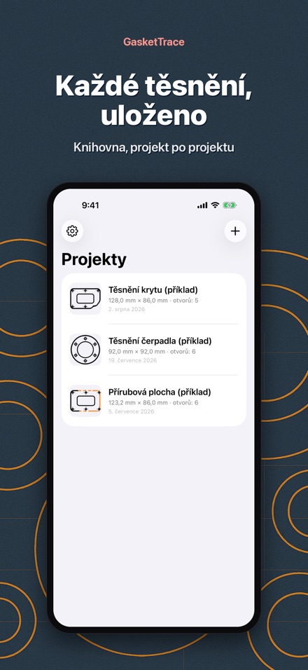 GasketTrace šablona těsnění 9