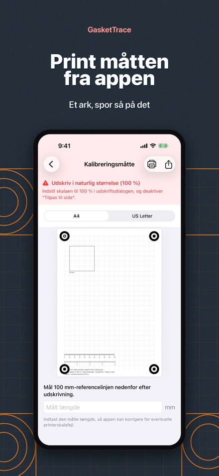 GasketTrace: pakningsskabelon 8