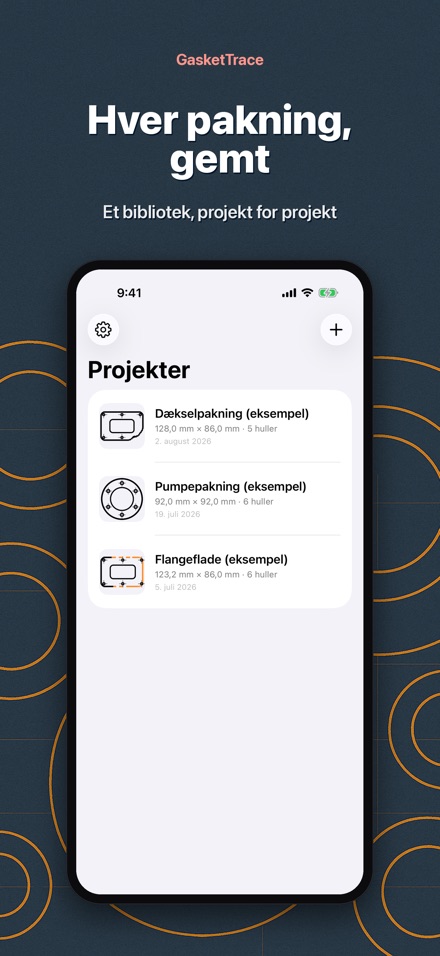 GasketTrace: pakningsskabelon 9