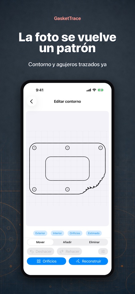 GasketTrace: patrón de empaque