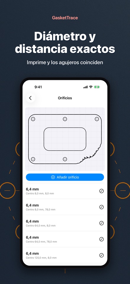 GasketTrace: patrón de empaque 4