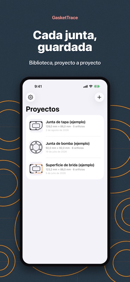 GasketTrace: patrón de empaque 9