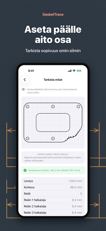 GasketTrace: tiivistemalli 5