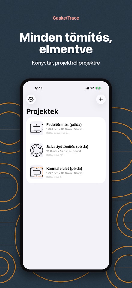 GasketTrace: tömítés sablon 9