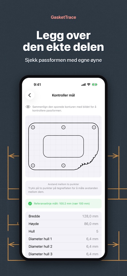 GasketTrace: pakningsmal 5