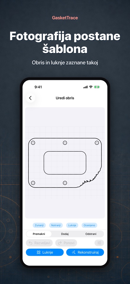 GasketTrace predloga tesnila
