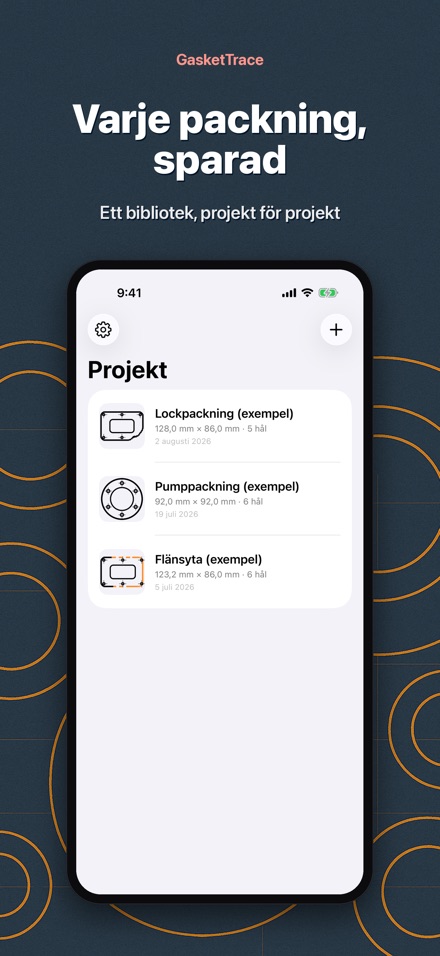 GasketTrace: packningsmall 9