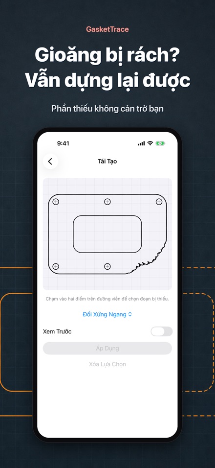 GasketTrace mẫu cắt gioăng 3