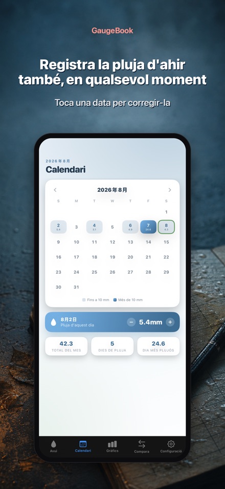 GaugeBook: Diari Pluviòmetre 7
