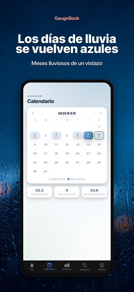 GaugeBook: Diario Pluviómetro 2