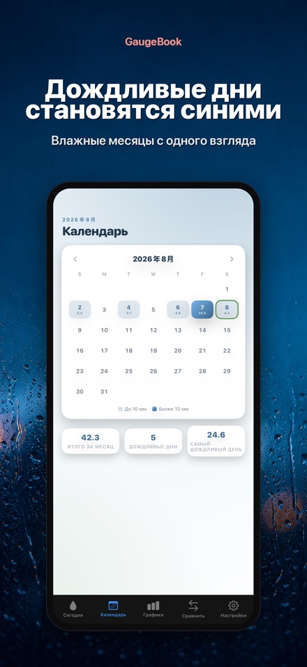 GaugeBook: Дневник Осадков 2