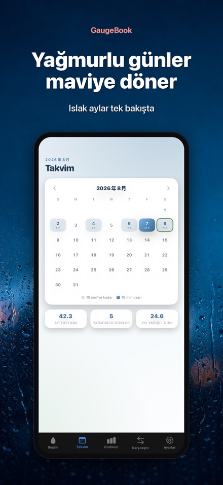 GaugeBook: Yağmur Ölçer Günlük 2