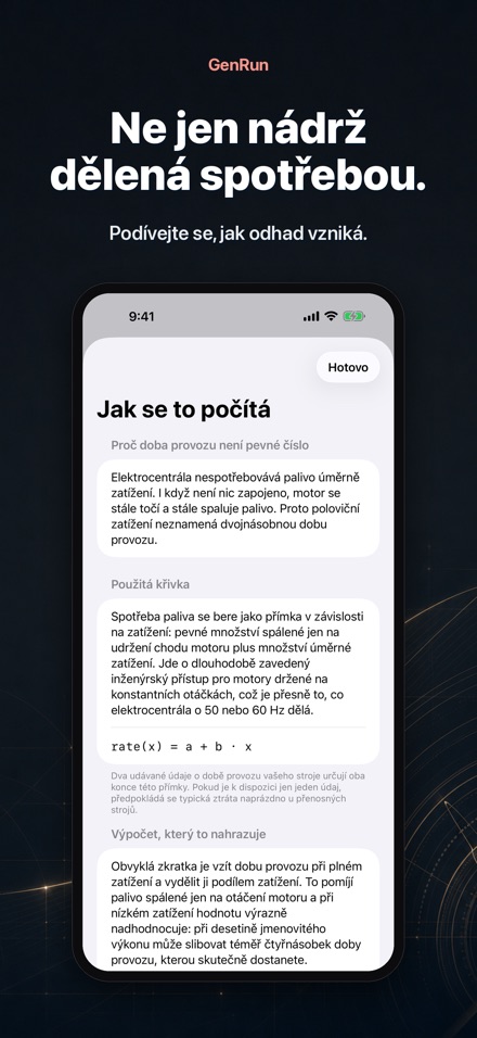 GenRun: doba běhu generátoru 3