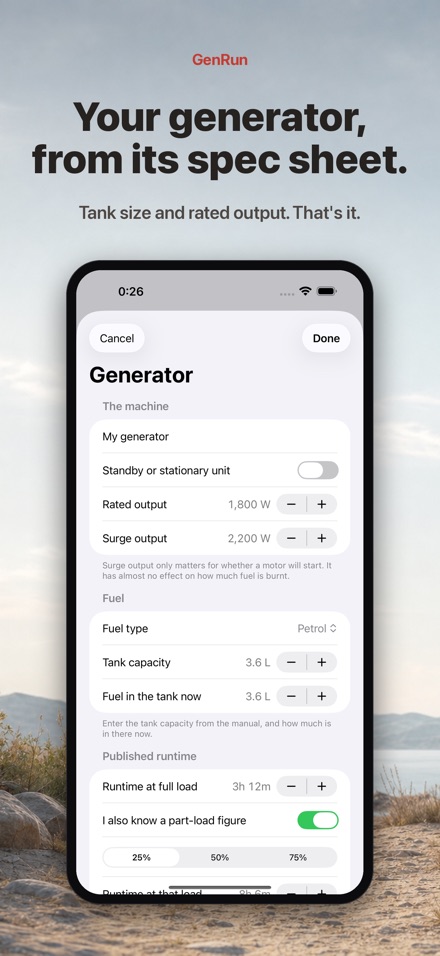 GenRun: Generator Runtime 5
