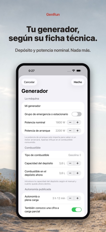 GenRun: autonomía de planta 5