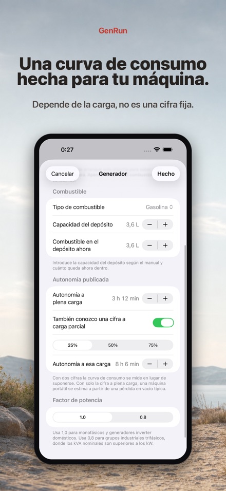 GenRun: autonomía de planta 6
