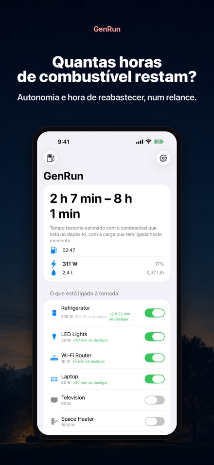 GenRun: Autonomia do Gerador