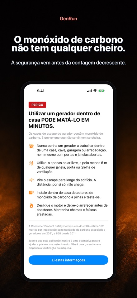 GenRun: Autonomia do Gerador 8