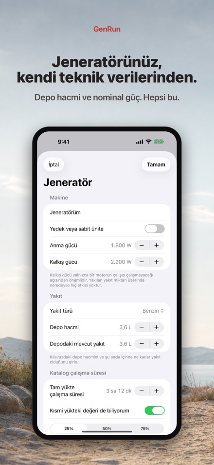 GenRun: Jeneratör Süresi 5
