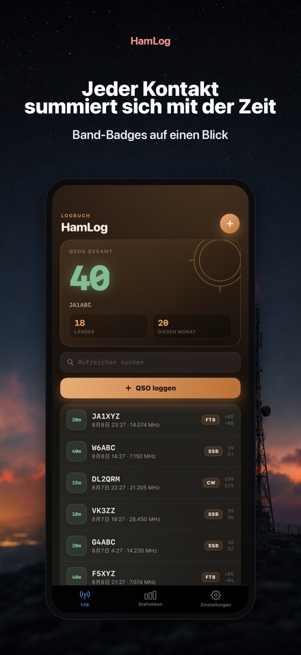 HamLog: Amateurfunk-Logbuch 8