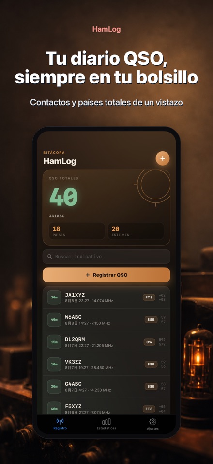 HamLog: Bitácora QSO Radio
