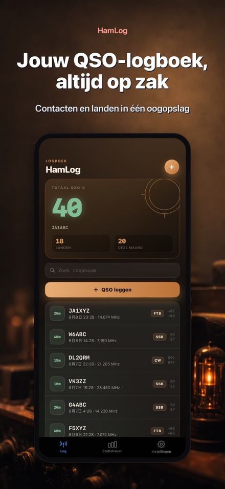 HamLog: Radioamateur QSO-log