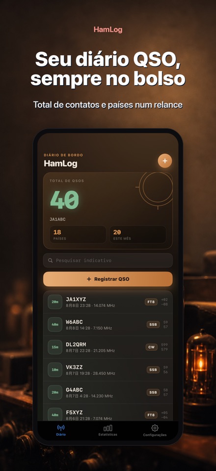 HamLog: Diário QSO Radioamador