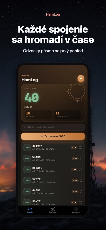 HamLog: QSO denník rádioam. 8