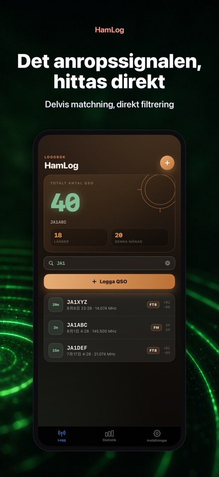 HamLog: Radioamatör QSO-logg 5