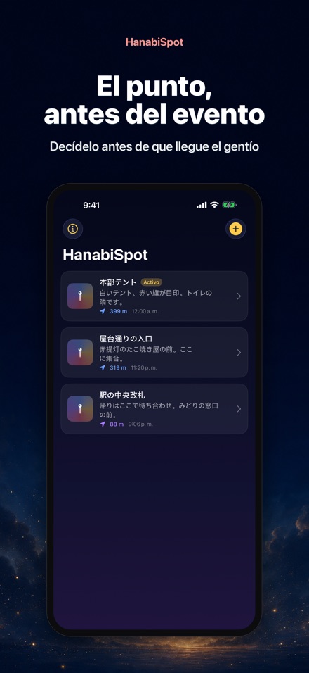 HanabiSpot: punto encuentro 9