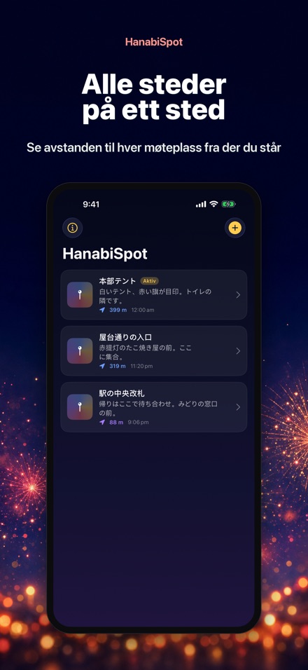HanabiSpot: Møteplass 2