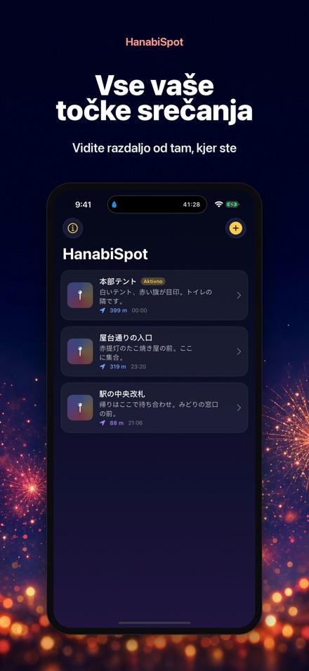 HanabiSpot: točka snidenja 2