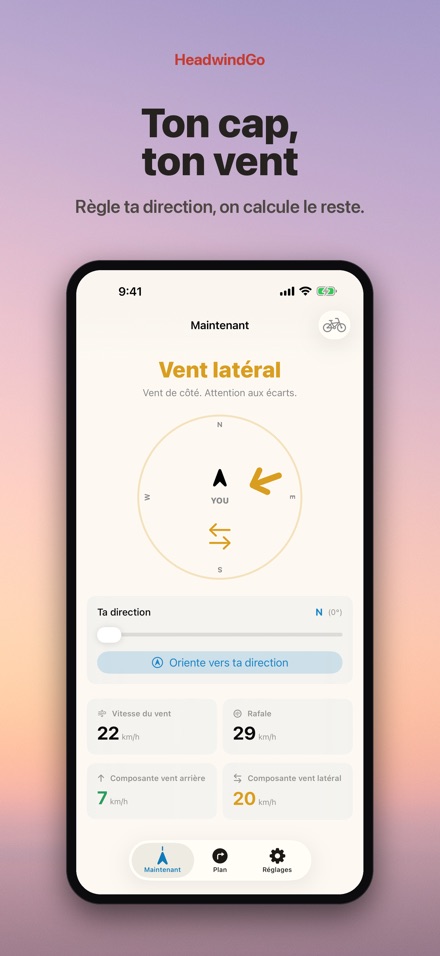 HeadwindGo : vent à vélo 6