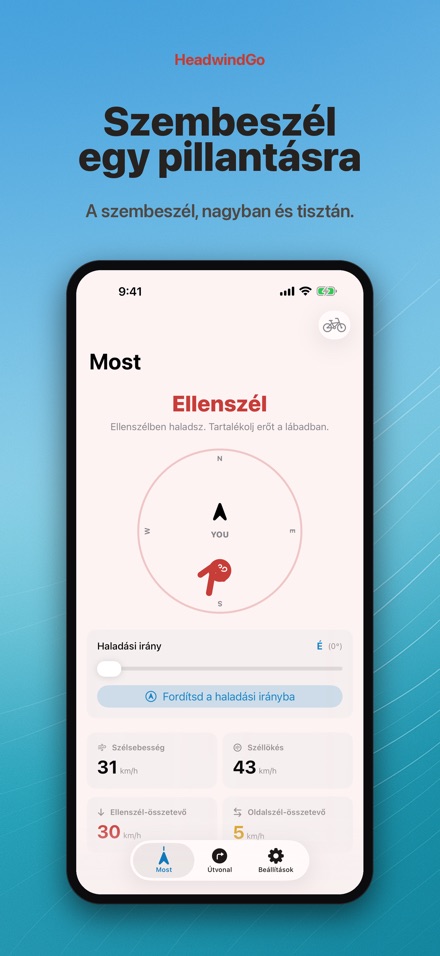 HeadwindGo: Szembeszél bringa