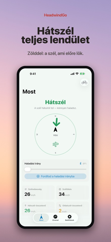 HeadwindGo: Szembeszél bringa 2