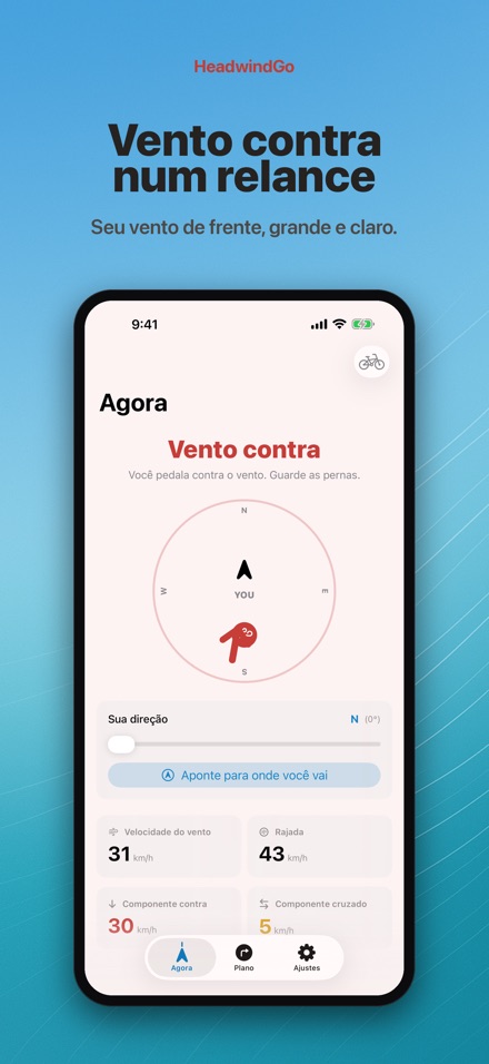 HeadwindGo: vento pra pedal