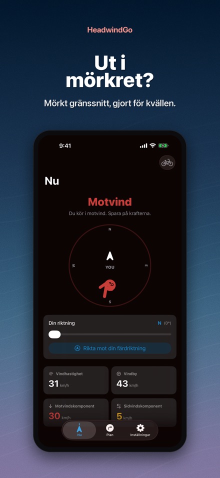 HeadwindGo: motvind för cykel 10