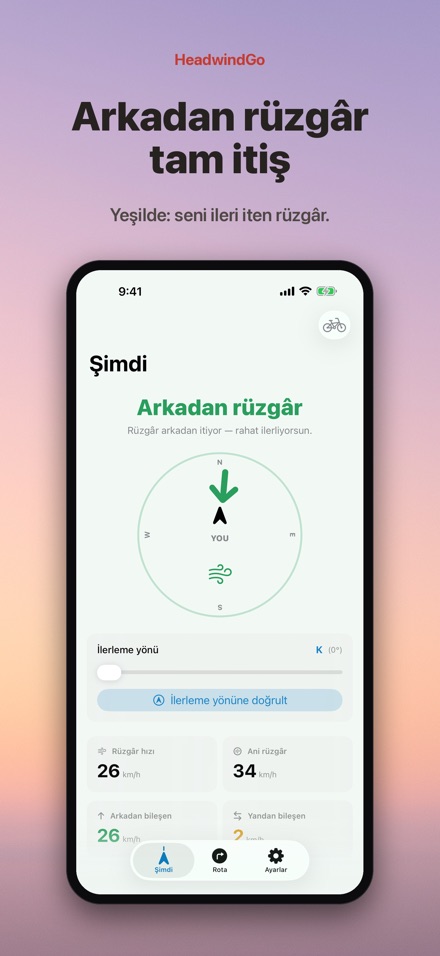 HeadwindGo: bisiklette rüzgar 2