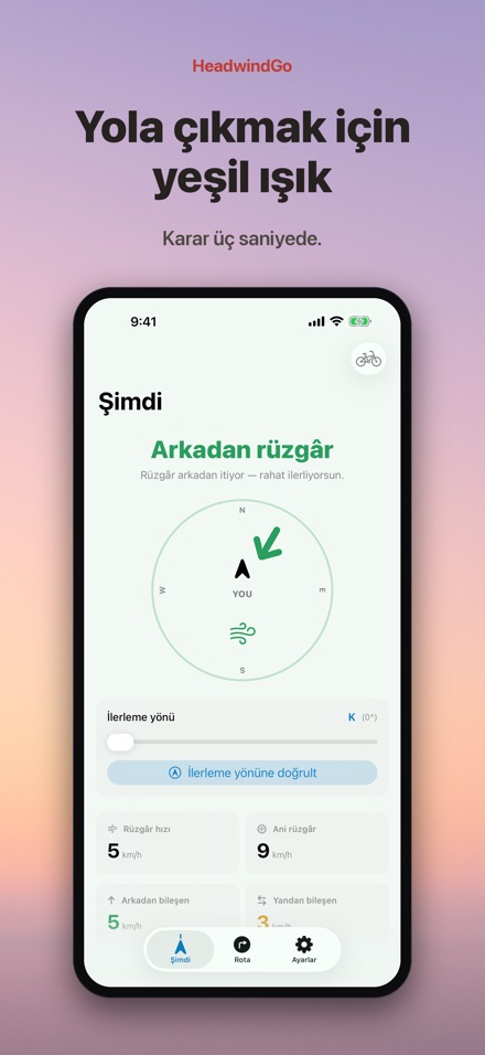 HeadwindGo: bisiklette rüzgar 9