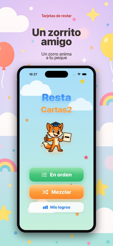 Tarjetas de restar 2