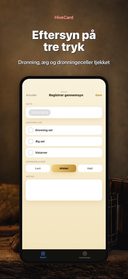 HiveCard: Biavlerlogbog 3