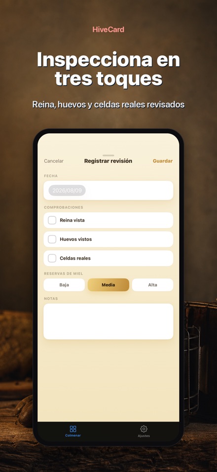 HiveCard: Diario Apícola 3
