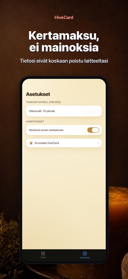 HiveCard: Mehiläispäiväkirja 10