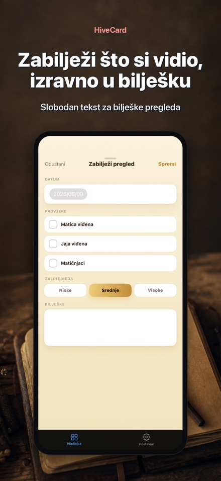 HiveCard: Pčelarski Dnevnik 4