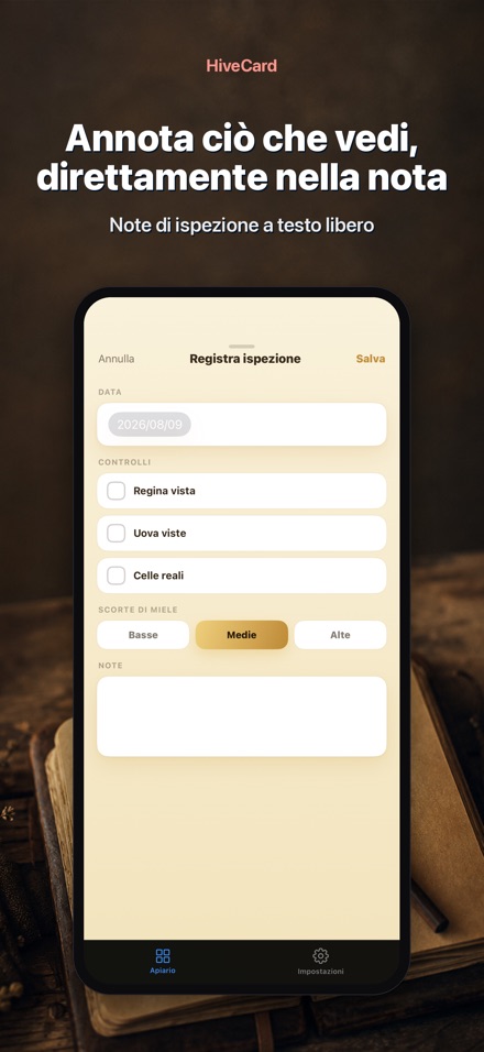 HiveCard: Diario Apistico 4