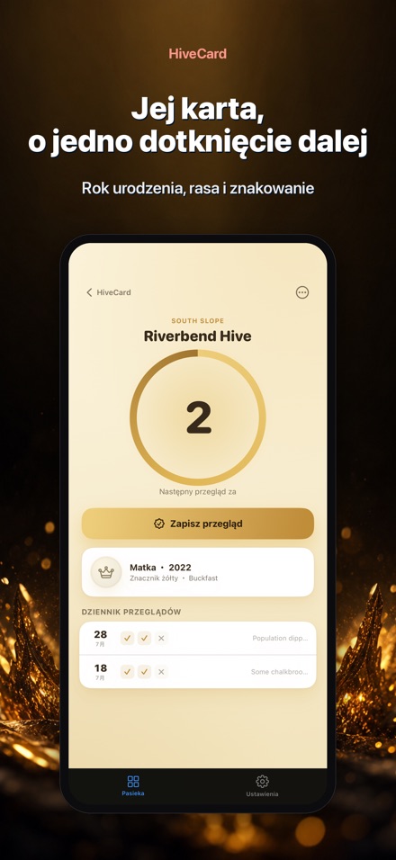 HiveCard: Dziennik Pszczelarza 8